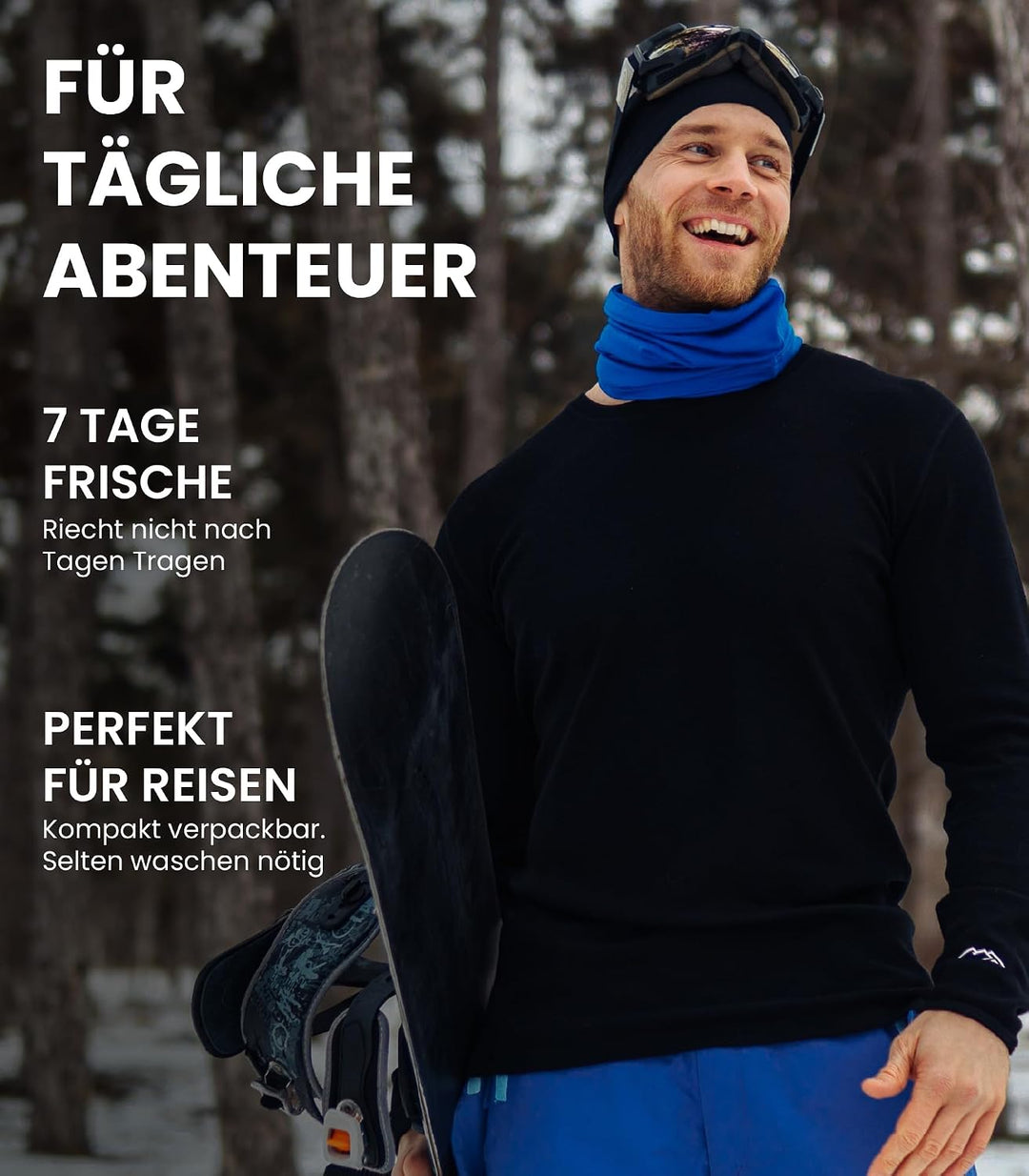 100% Merino Unterwäsche Herren - Merino Langarmshirt Herren Atmungsaktiv Und Feuchtigkeitsableitend