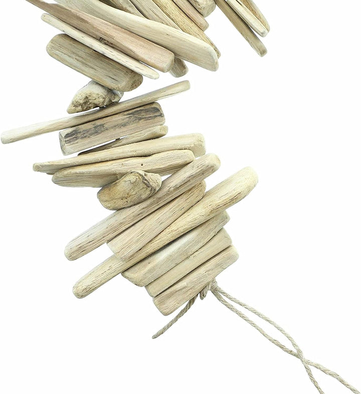 Deko-Girlande „Strandgut“, 90 cm hoch, aus Treibholz, Natur Holzgirlande, Hängegirlande, Frühlings-