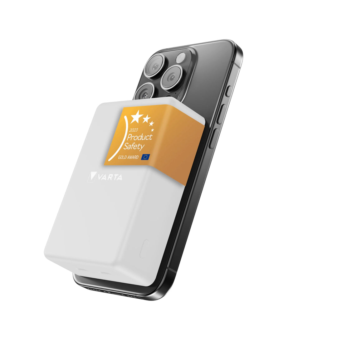 VARTA Power Bank 10000 mAh, magnetische, kabellose Powerbank, Mag Pro, Ladegerät mit USB Typ C, komp