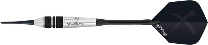 X-Grip Soft Dart. Die neuste Micro Laser Technologie perfektioniert diesen 90 % Tungsten Barrel. 7 V