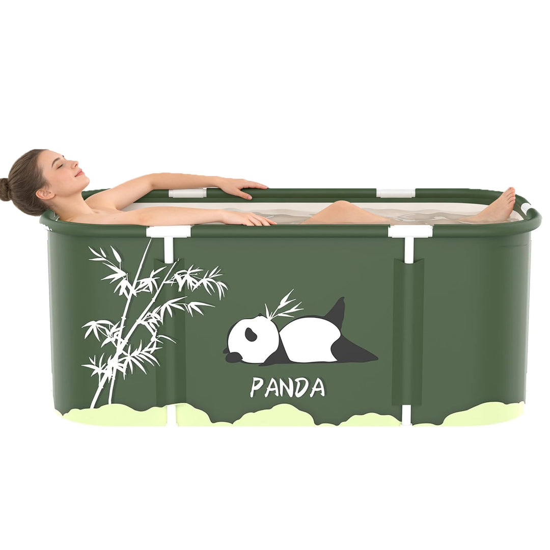 Grosse Faltbare Badewanne für Erwachsene mit Rahmen, 45.27 * 19.68&