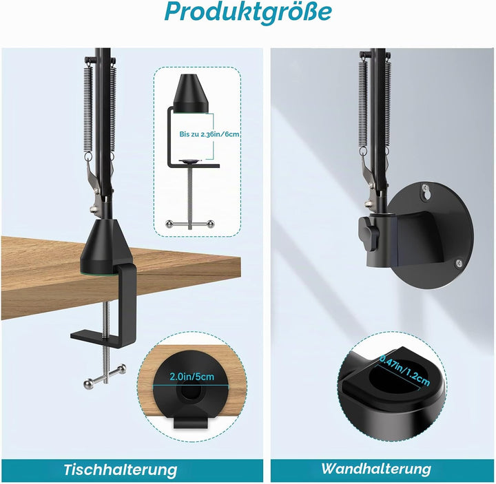 YOUSHARES Mikrofon Arm, Mikrofonarm HyperX QuadCast, Mikrofon Wandhalterung, Metall Tisch Mounting K