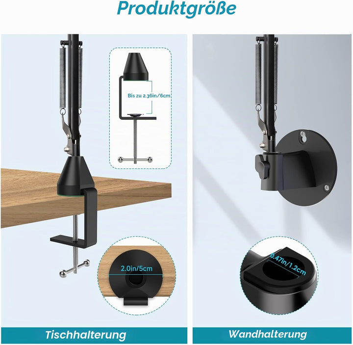 YOUSHARES Mikrofon Arm, Mikrofonarm HyperX QuadCast, Mikrofon Wandhalterung, Metall Tisch Mounting K