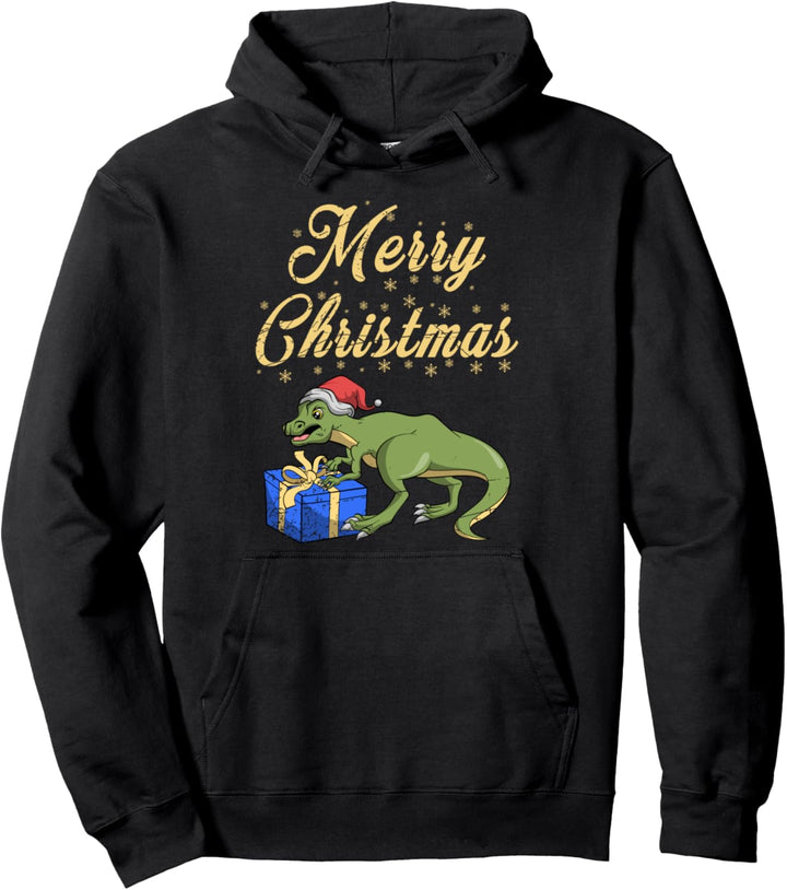 Geschenk für Jungen Dinosaurier Weihnachten T Rex Pullover Hoodie