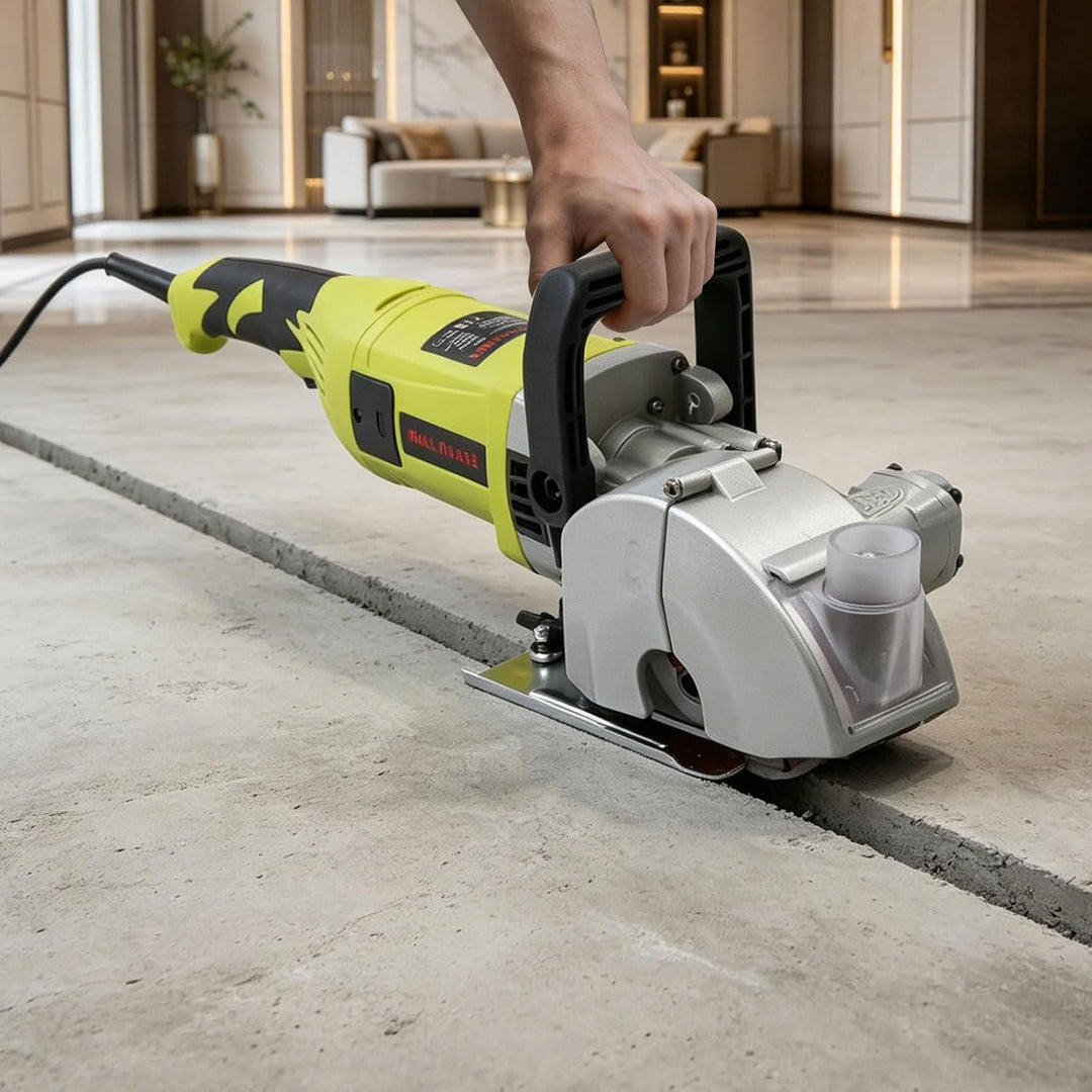 4000W Schlitzfräse Mauernutfräse mit mit 5 Sägeblatt & 360° Schneiden, 6500RPM Elektrische Mauernutf