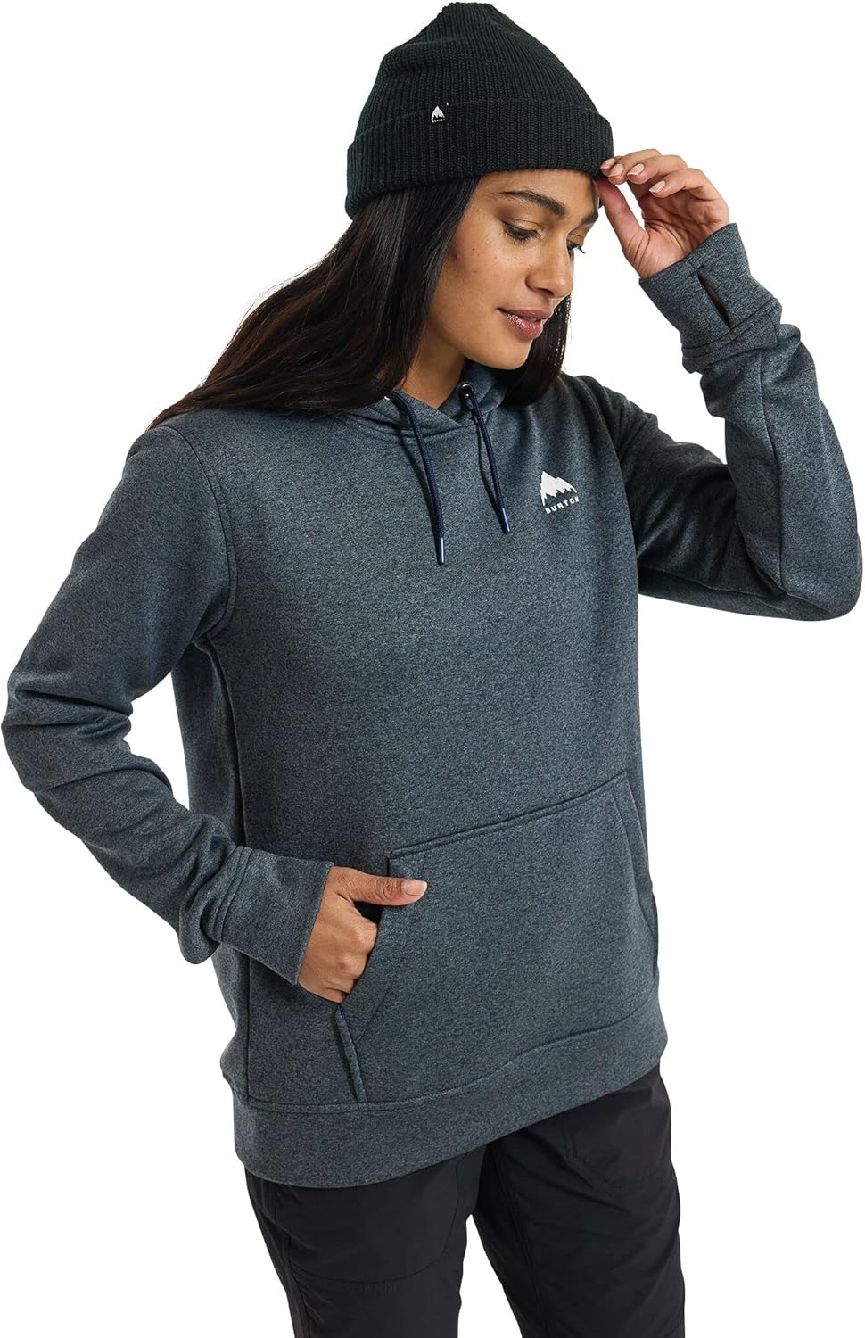 Burton Damen Oak Hoodie 36 Dress Blue Heather, 36 Dress Blue Heather