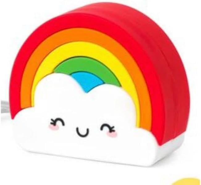 Legami - Tragbares Ladegerät, My Super Power, wiederaufladbarer Akku, 8,8 x 10,6 cm, Tema Rainbow, U