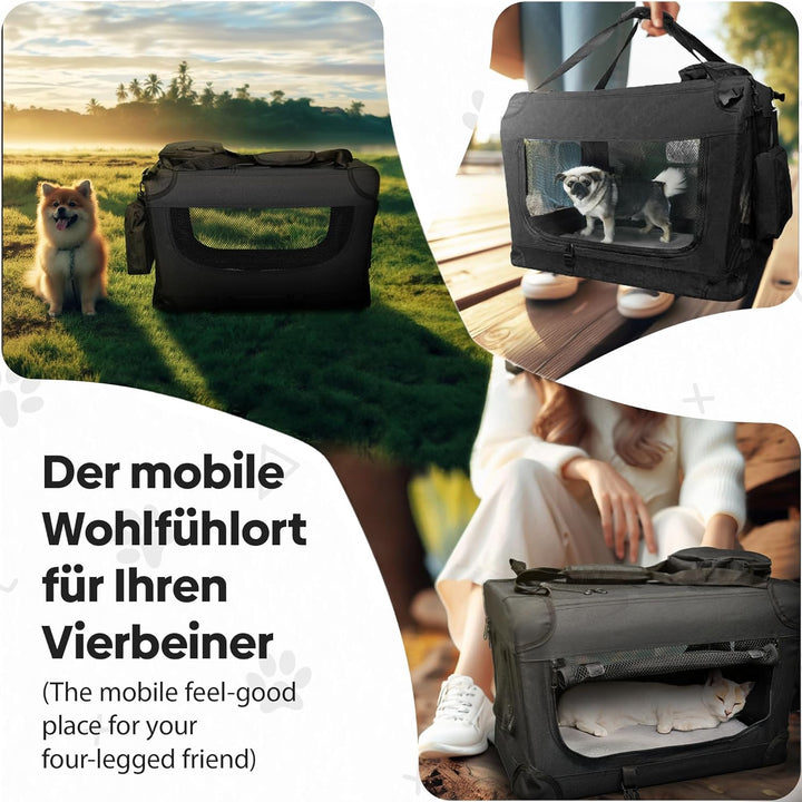 Transporttasche Hundebox Hundetransportbox faltbar Hundetasche Transportbox für Haustiere, Hunde und