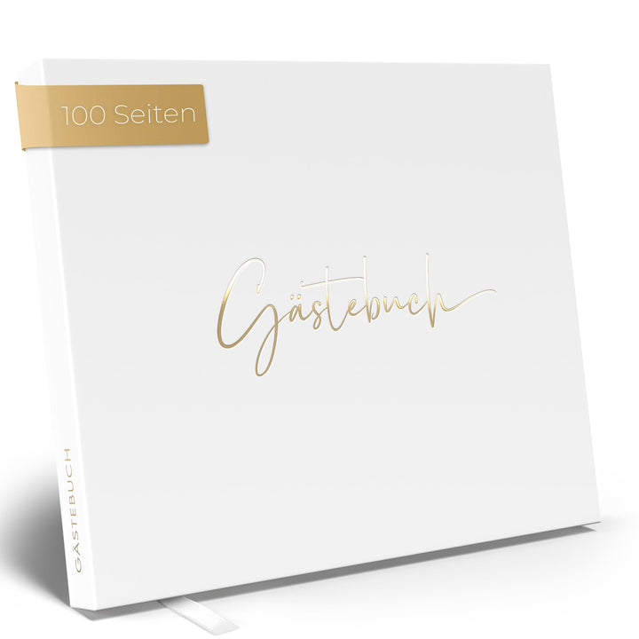 Love Notes Gästebuch Hochzeit, Geburtstag &amp; Jeder Anlass [100 Blanko Seiten] Hochwertiges Gästebuch