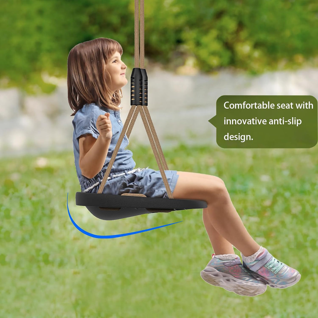 BeneLabel Schaukel Kinder, Indoor Outdoor Babyschaukel Hartgummi Schaukelsitz Spielplatz Gartenschau