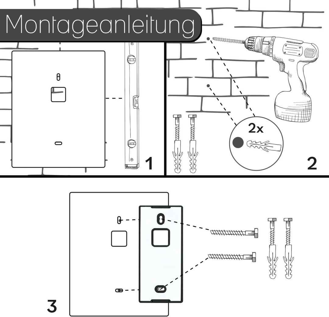 iSecur Blende passend für Aqara Doorbell C Amera Hub G410 - az282 G410 Edelstahl Silber 14 x 17,5 cm
