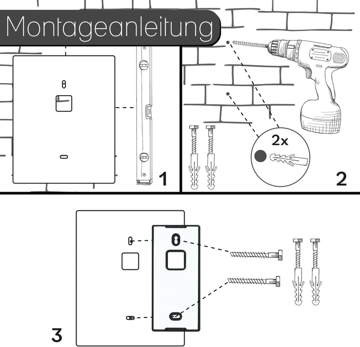 iSecur Blende passend für Aqara Doorbell C Amera Hub G410 - az282 G410 Edelstahl Silber 14 x 17,5 cm