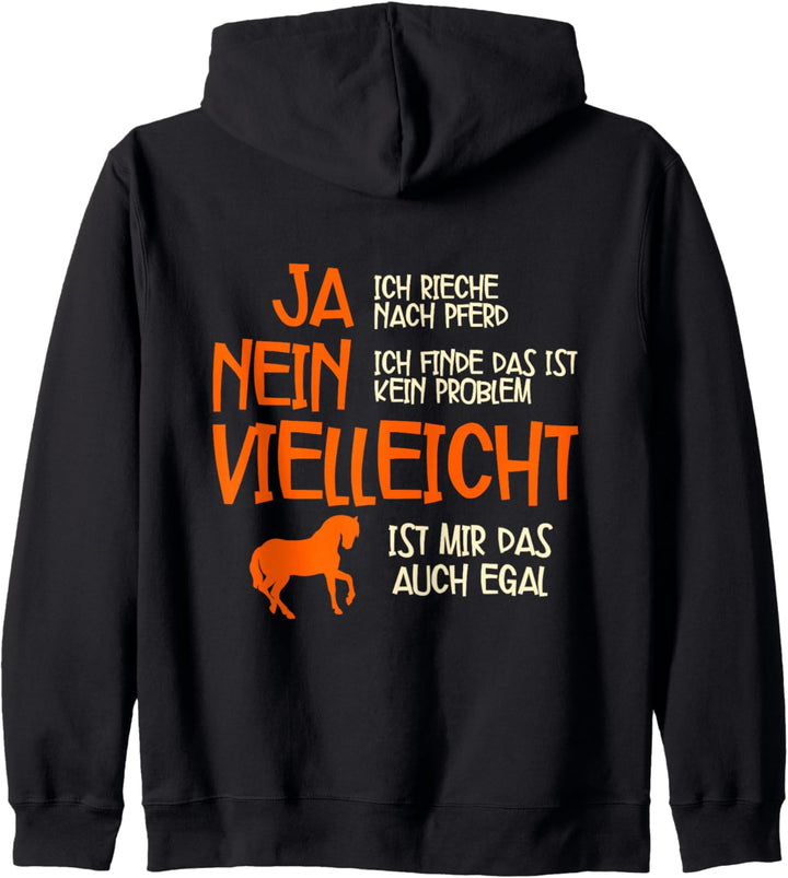 Ja Ich Rieche Nach Pferd Pferde Kapuzenjacke