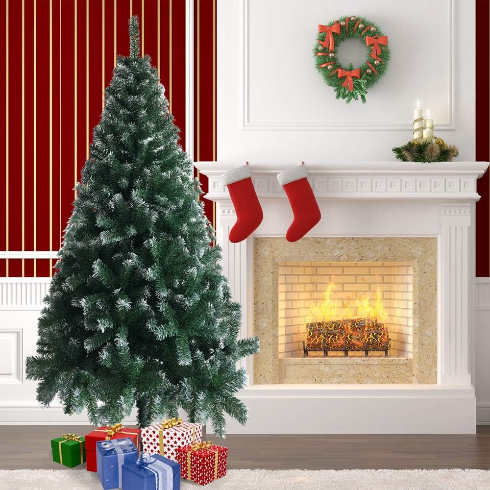 LEADZM 180/210/240cm Künstlicher Weihnachtsbaum, Tannenbaum künstlich mit Metallständer, Christbaum,