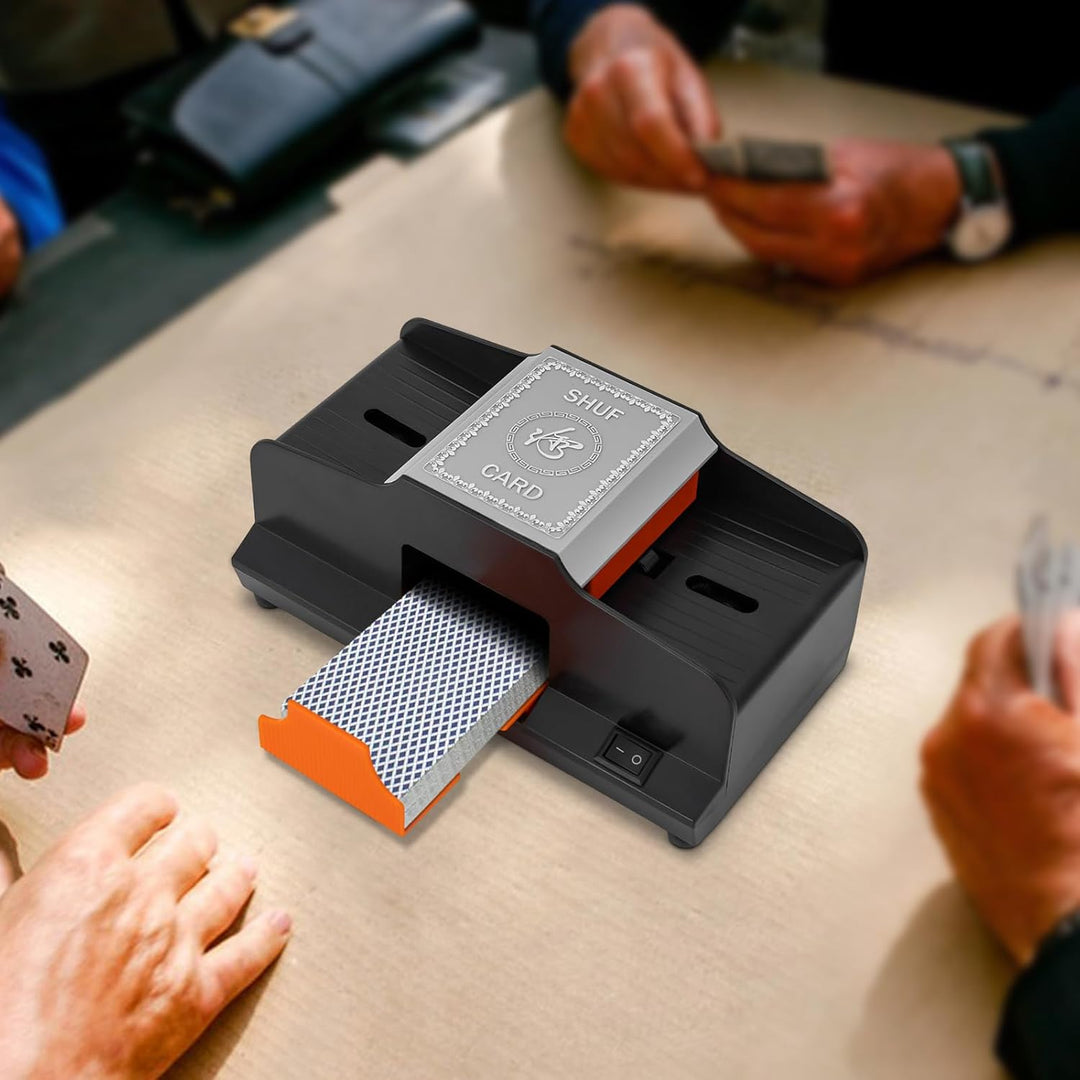 Kartenmischmaschine Elektrische Kartenmischer Mischmaschine Karten für Poker, UNO, Blackjack