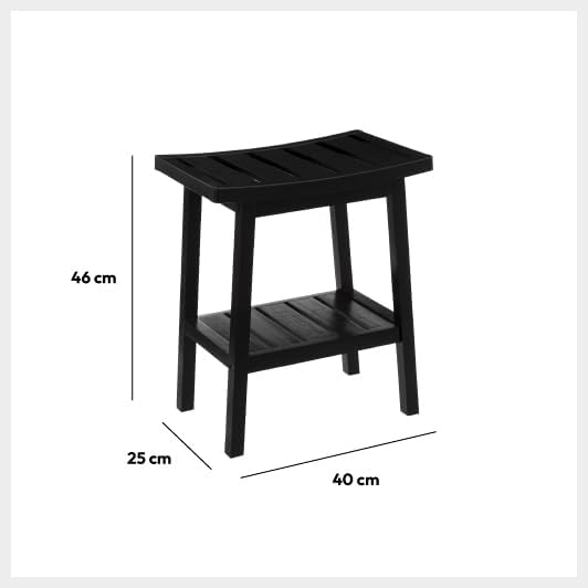 5 five simply smart 5five - aufbewahrungshocker Bambus schwarz