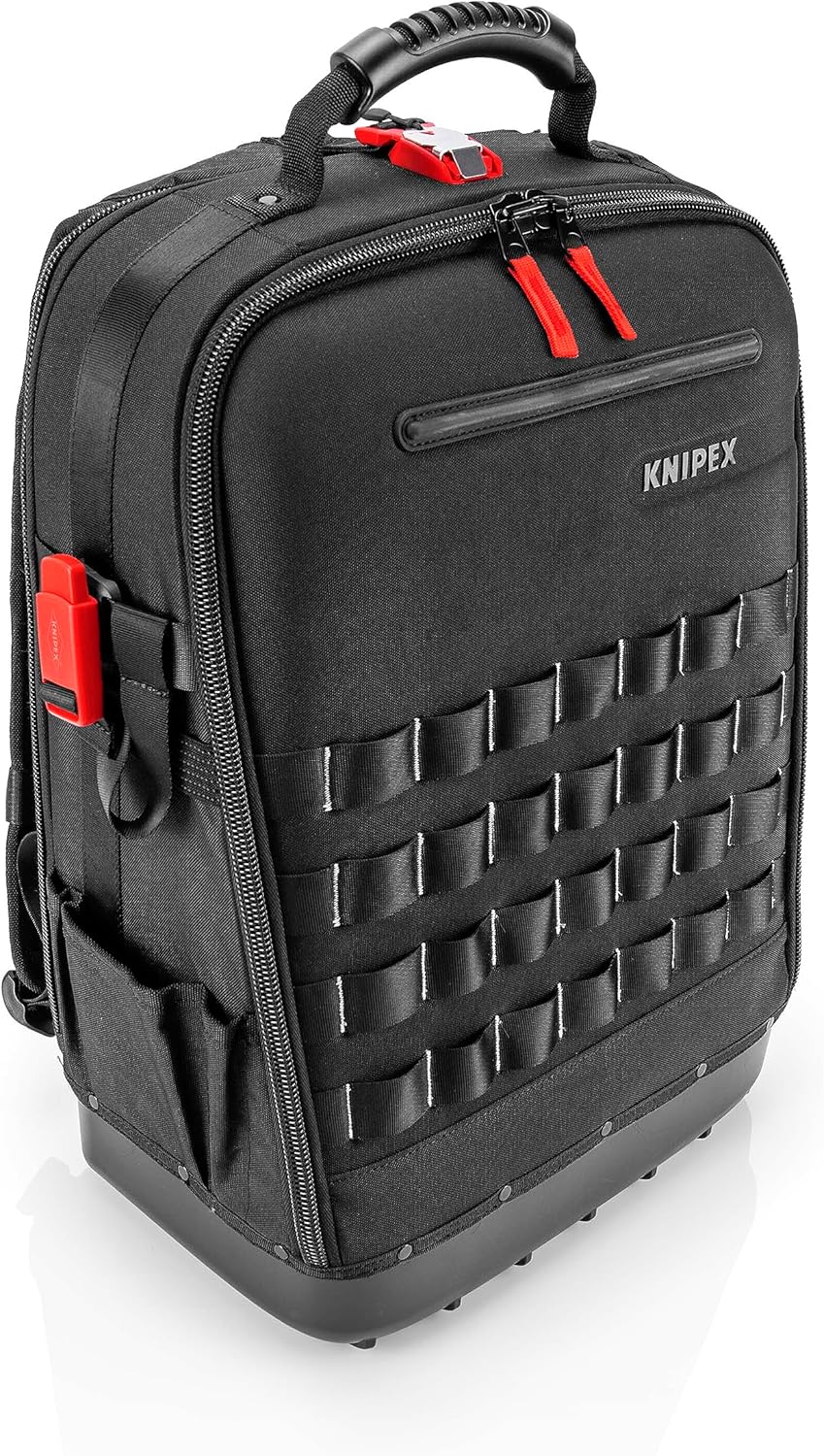 KNIPEX Modular X18 Werkzeugrucksack, leer, 58 Steckmöglichkeiten, 18 l Volumen, mit Laptop-Fach, sta