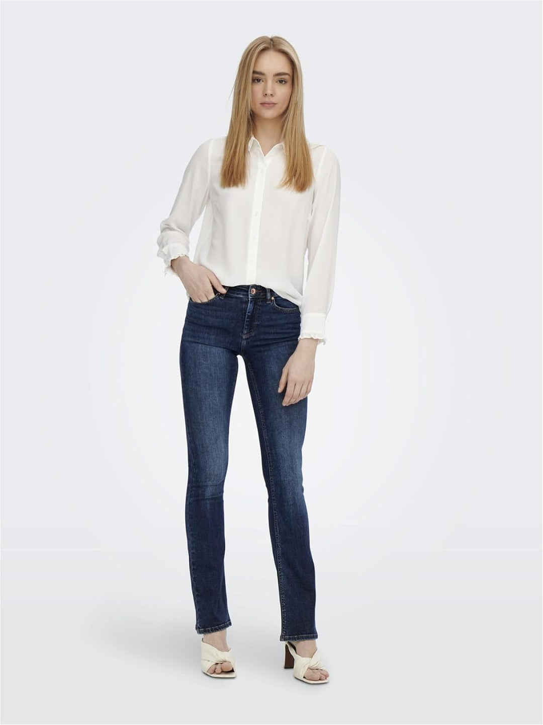 ONLY Damen Jeans S / 32L Dark Blue Denim, S / 32L Dark Blue Denim