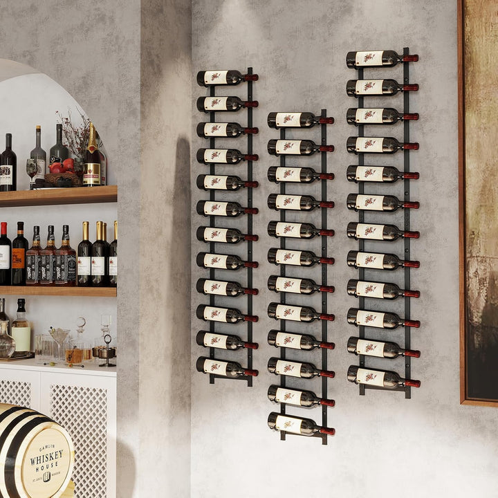 COSTWAY Weinregal Wand für 12 Weinflaschen, Flaschenhalter Metall, Flaschenregal Industrial, Aufbewa