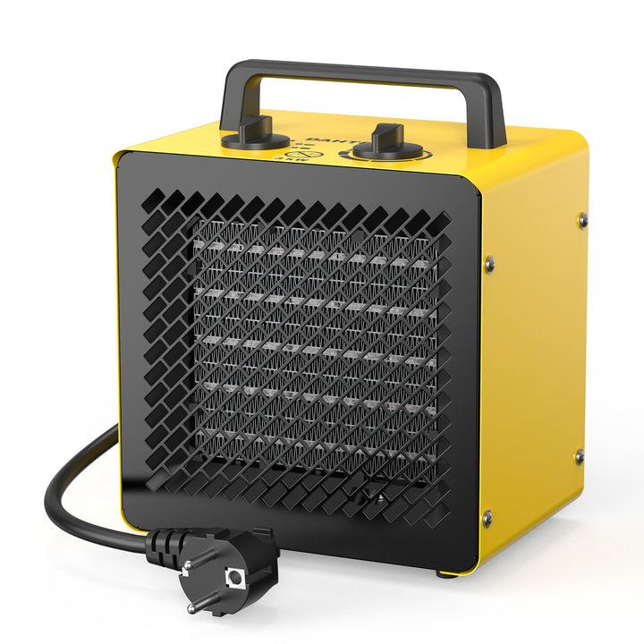 Keramik Heizlüfter 3000 Watt Klein Heizstrahler Bauheizer Bautrockner mit Thermostat & 3 Heizstufen