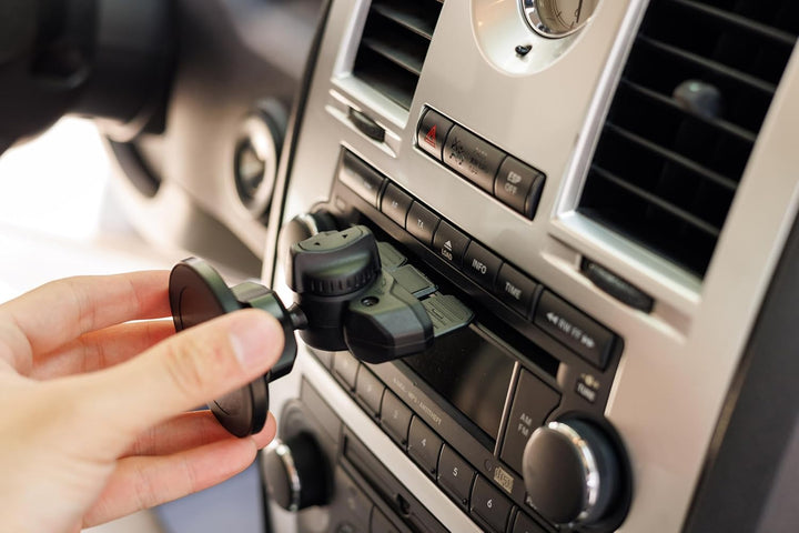 PROfezzion Handyhalterung Auto Magnet CD Schlitz & Lüftungsclip Kompatibel mit Mag-Safe für CD Schli