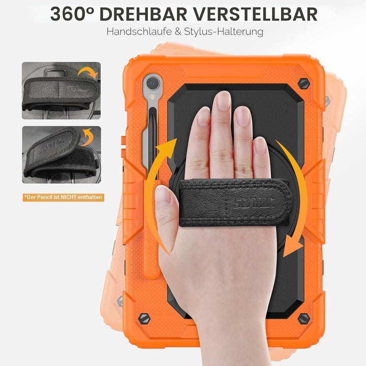SEYMAC Hülle für Samsung Galaxy Tab S10 Lite / S10 FE / S9 FE 10,9 Zoll / S9 11 Zoll, Stossfeste Hül