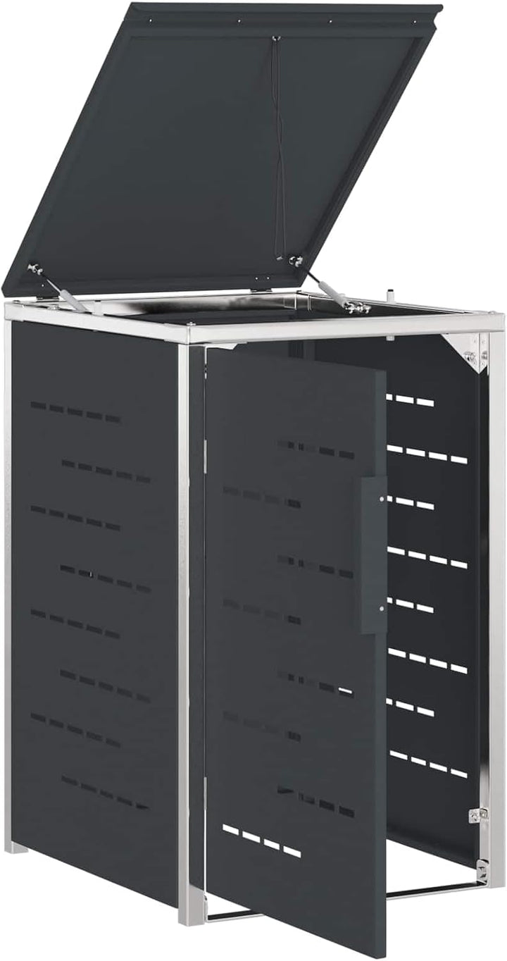 vidaXL Mülltonnenbox for 1 Bin 240L Anthrazit, Anthrazit
