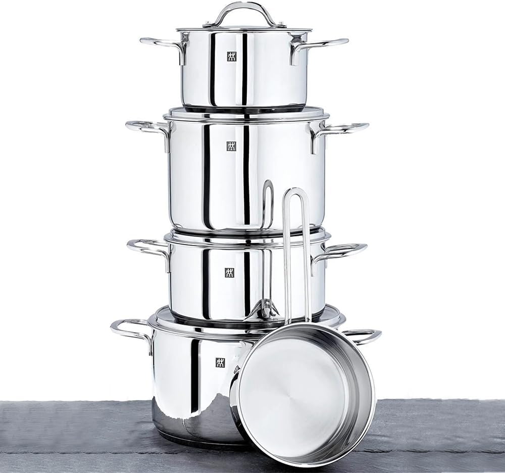 Zwilling Topf-Set Neo, 5-teilig (18/10 Edelstahl) Silber