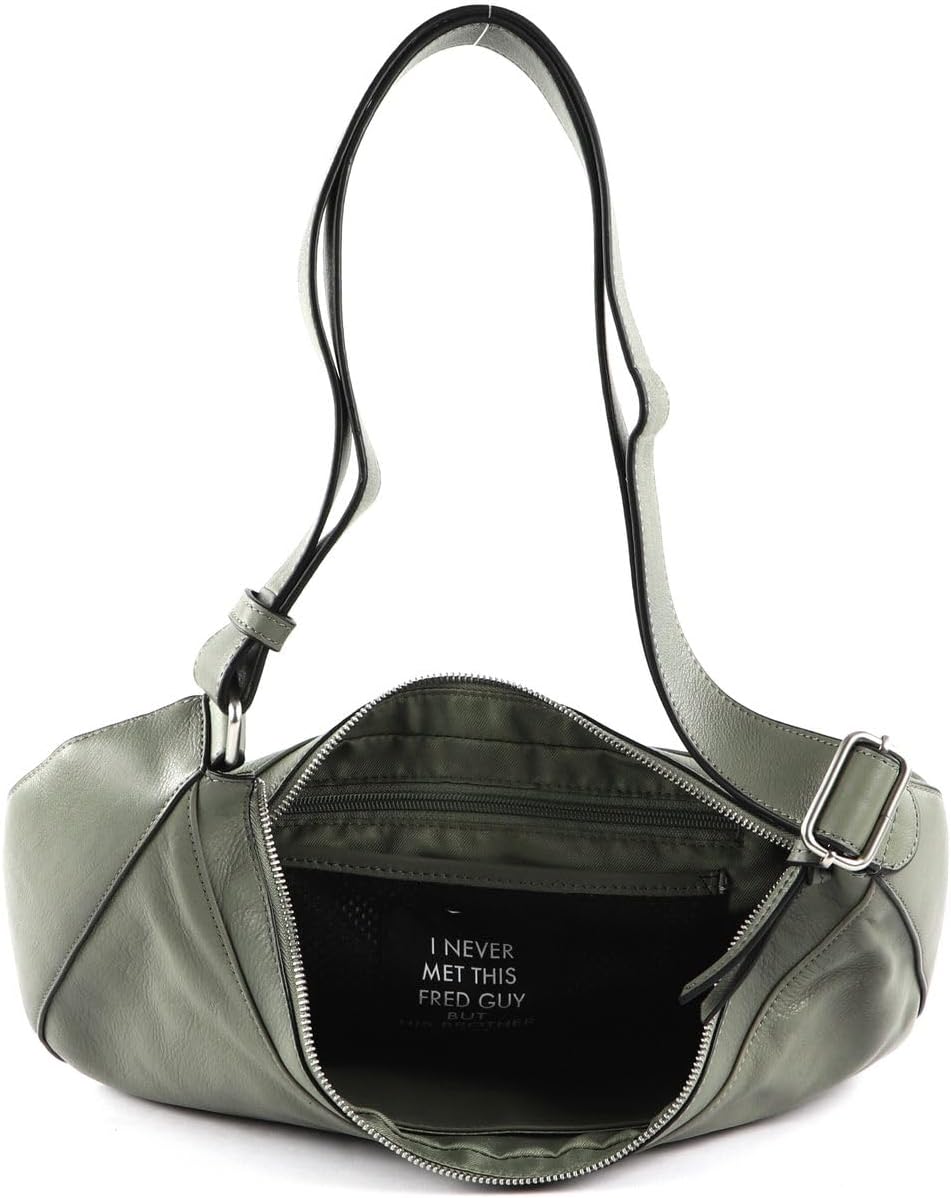 FREDsBRUDER Ginsberg Schultertasche Leder 36 cm Sage, Sage