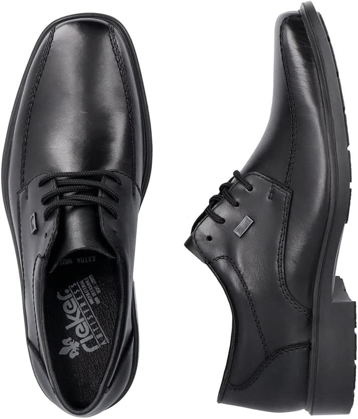 Rieker Herren Businessschuhe B0013, Männer Schnürschuhe, wasserabweisend, riekerTEX 40 EU Weit Schwa