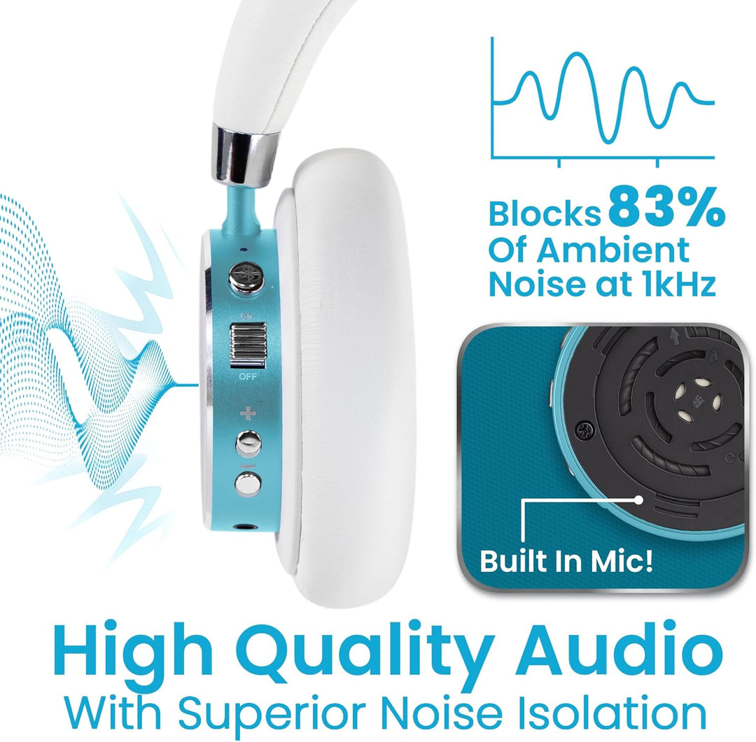Puro Sound Labs BT2200 Plus Kids Bluetooth Kopfhörer - Lautstärkebegrenzung 85dB, Studio-Grade Audio