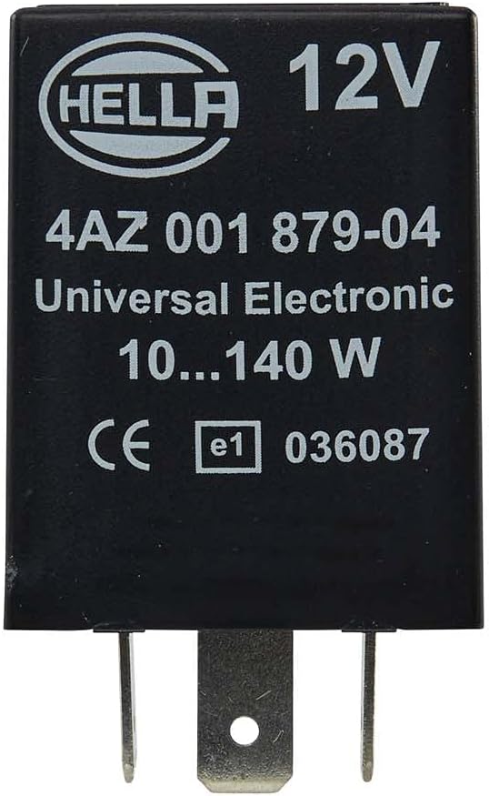 HELLA 4AZ 001 879-041 Blinkgeber - 12V - 3-polig - Anbau - mit Halter & 4RD 933 332-041 Relais, Arbe