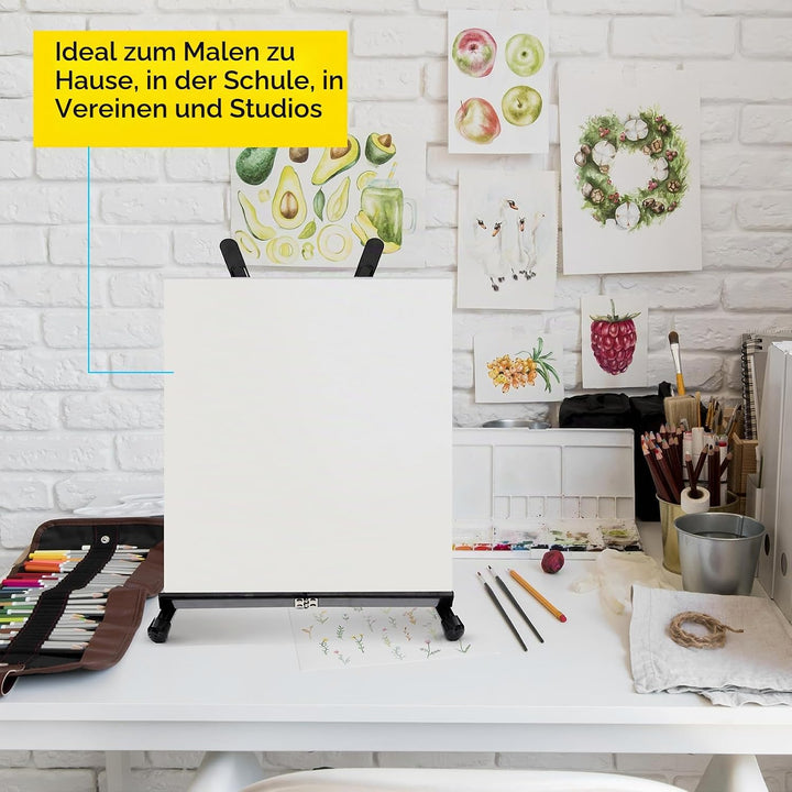 MEEDEN 10 pcs Künstler Display Staffelei, Aluminium Stativ Tischstaffelei, Staffelei Leicht und Klap