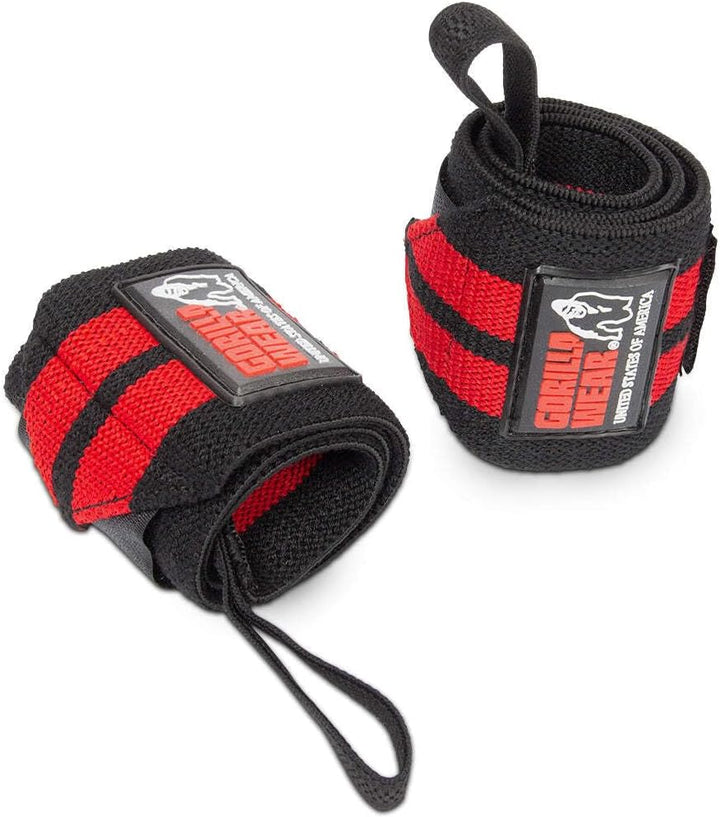 Gorilla WEAR Wrist Wraps PRO Black/Red Schwarz Einheitsgrösse, Schwarz Einheitsgrösse