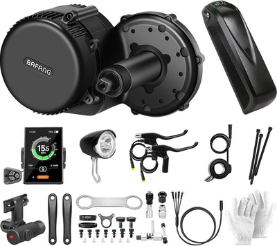 Bafang Mittelmotor 250w 36V mit Akku BBS01B G340 ebike Umbausatz Mit Bafang Display, Batterie (Optio