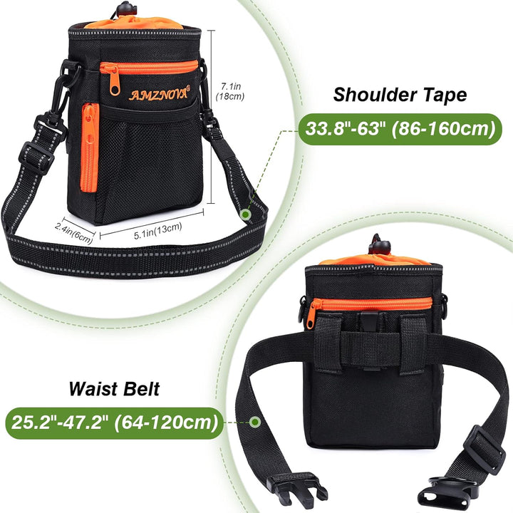 AMZNOVA Futterbeutel Hund Treatkit Leckerlitasche für Hunde, Leckerli Tasche für Hundetraining, Gass