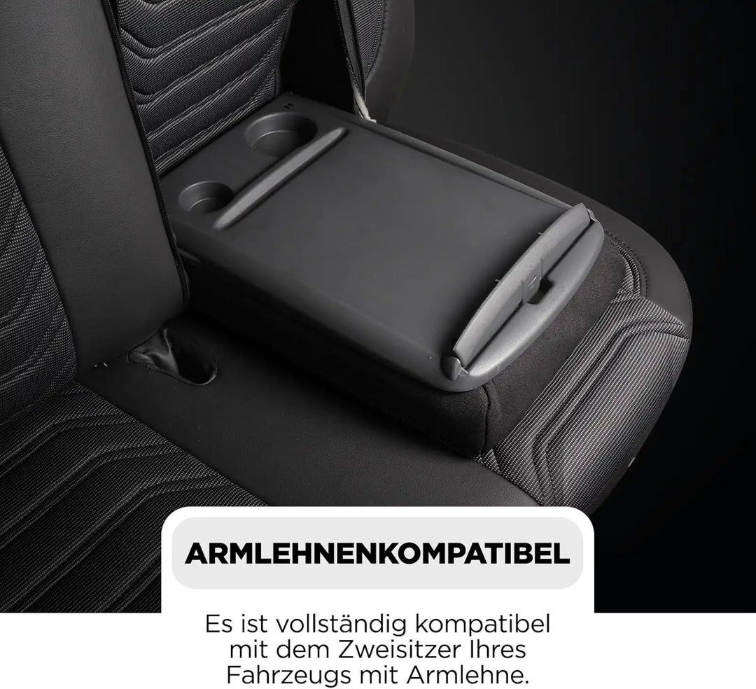 Autositzbezüge Universal 2+1 für Transit Custom (2016-2023) – Premium Vordersitze Auto Sitzbezug aus