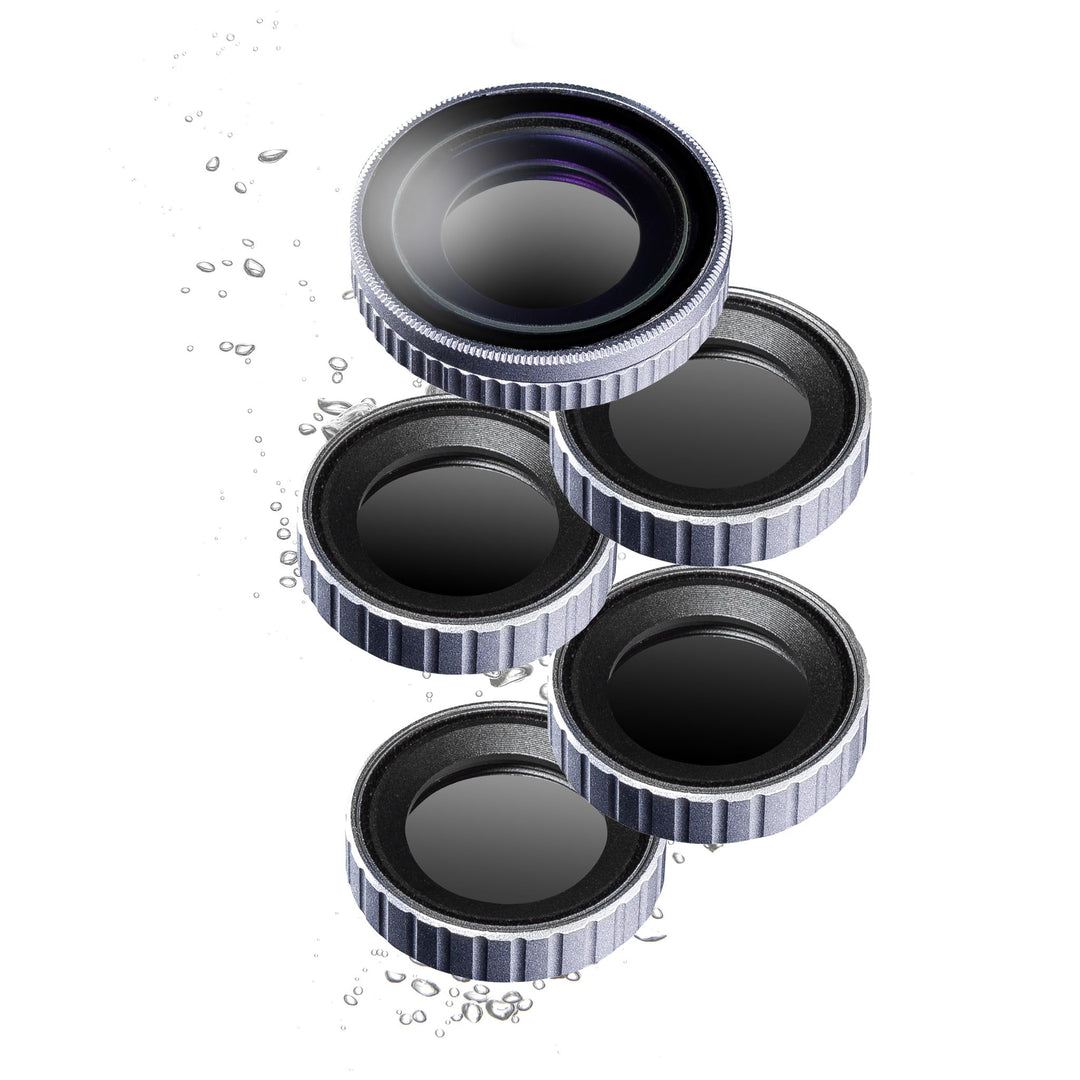 Walimex pro Filter Set für DJI OSMO Action CPL/ND MC - Kit aus ND4 ND8 ND16 ND32 und Polfilter 16x m
