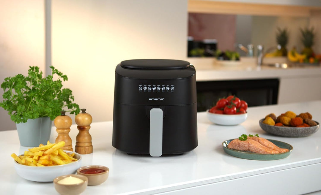 Emerio grosse digitale Heissluftfritteuse, TOP AirFryer, Frittieren ohne zusätzliches Öl, 4.5 Liter