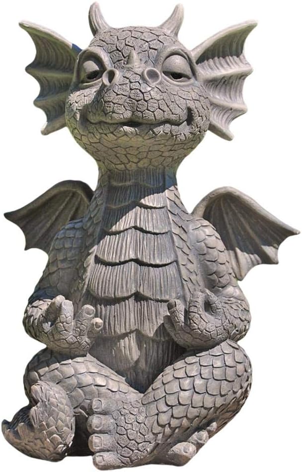 Tianbi Drachen Statue Wohnkultur Harz Zen Yoga Drachen Garten Dekoration Drachen Buddha Kunst Skulpt