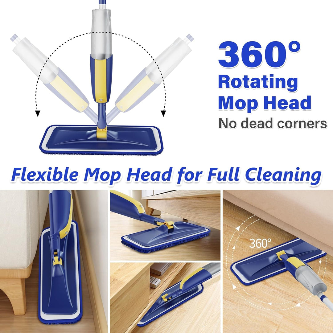 Wischer mit Sprühfunktion Sprühwischer Bodenwischer - MANGOTIME Spray Mop Floor Mop Nasswischer Wisc