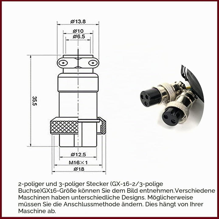 SUSEMSE Schweisser-Fusspedal 2+3 Pin für WIG-Schweissmaschinen Power Fussplatte Steuergerät