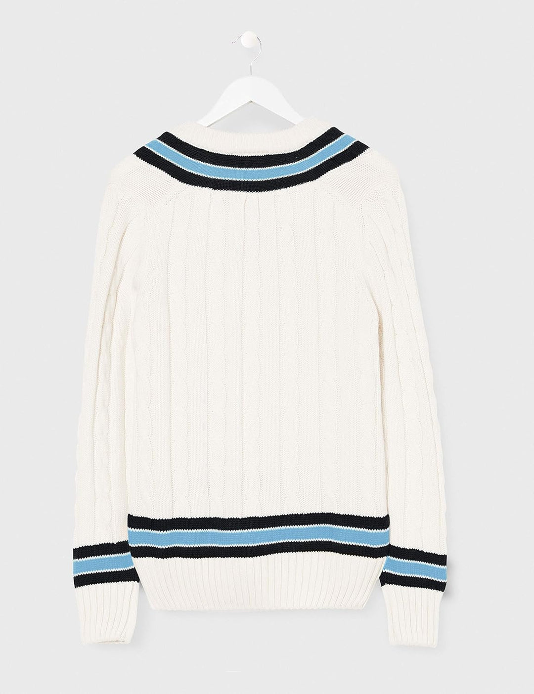 GUNN & MOORE Pullover mit Zierstreifen, langarm S Navy/Sky, S Navy/Sky