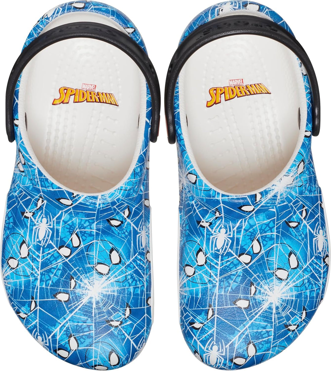 Crocs Unisex Bistro Graphic Clogs, Spider Man White