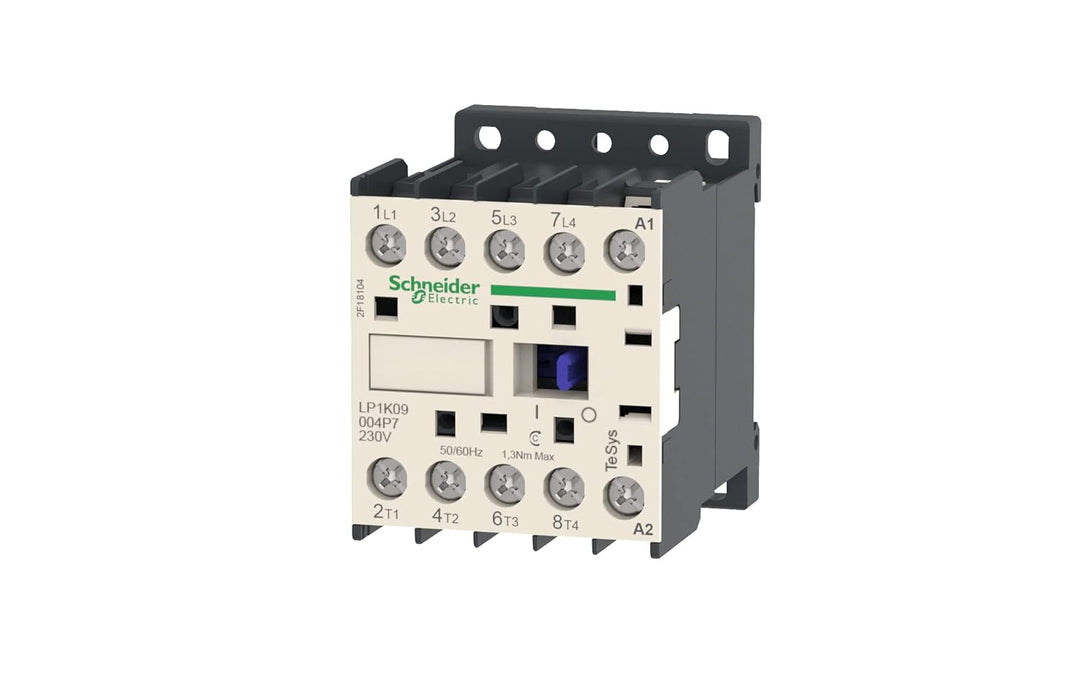 Schneider Electric - Leistungsschütz LC1K 4p, Spule 230 V AC, LC1K09004P7 20 A 8 kV Spule 230 V AC,