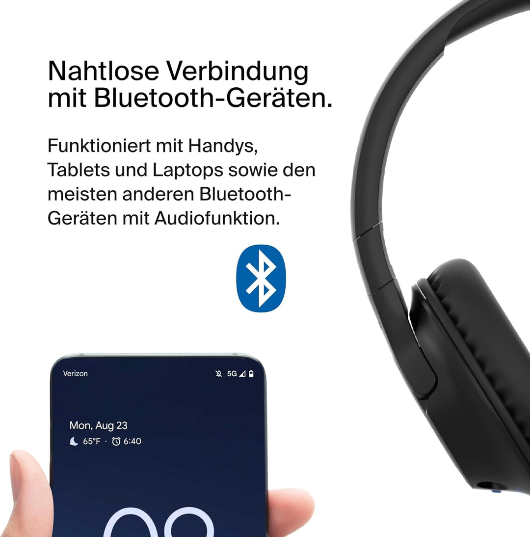 Belkin SoundForm Inspire kabelloser Over-Ear-Kopfhörer für Kinder, On-Ear-Kopfhörer für Mädchen und