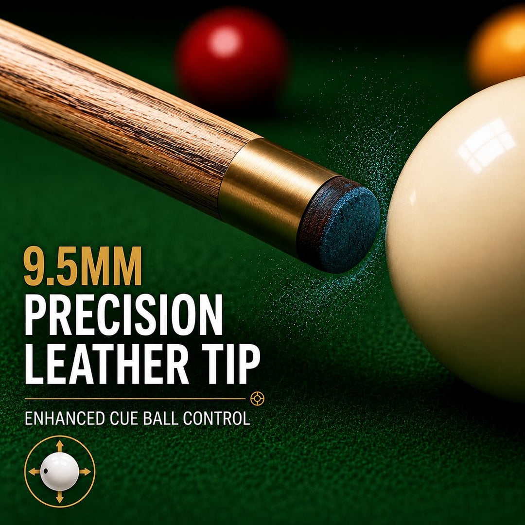 BCE 2 Piece Ash Snooker/Pool Cue - 145cm with 9.5mm Tip