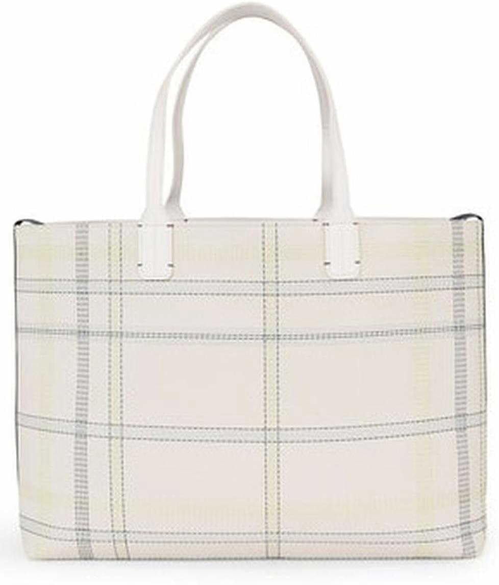 Tommy Hilfiger Handtasche Iconic Tommy Tote Check PF22 Beige_beige, Beige_beige
