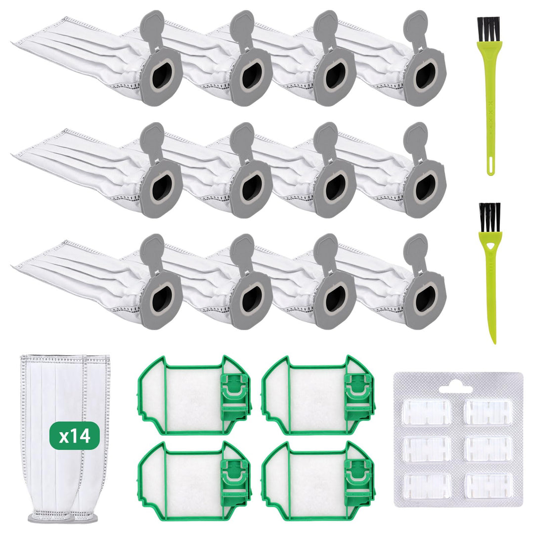 21 Stück Staubsaugerbeutel Set für Vorwerk Kobold VK7 Akku-Staubsauger, Kobold FP7 Premium Filtertüt