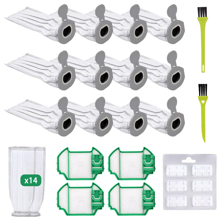 21 Stück Staubsaugerbeutel Set für Vorwerk Kobold VK7 Akku-Staubsauger, Kobold FP7 Premium Filtertüt